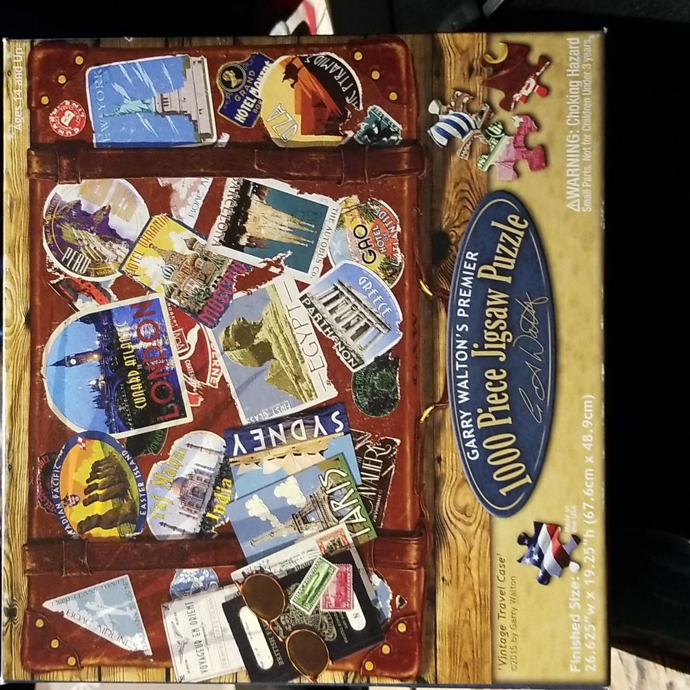 Gary Walton 1000pc vintage travel case puzzle